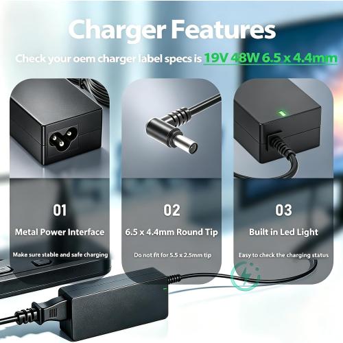 DC 19V Power Cord Compatible with Samsung TV Monitor 32 UN32J4000AF