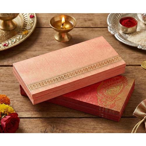 eSplanade Money Gift Envelopes for Cash, Shagun Lifafa - Multi Color Pack of 50 Fancy Envelopes- Perfect for Weddings, Invitations, Photos, Graduation, Baby Shower, Diwali, Eid