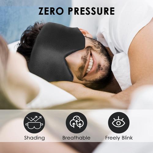 FRESHME 100% Mulberry Silk Sleep Mask Blackout Eye Mask Blindfold for Men Women with Elastic Strap, Cute Gorgeous Pink Soft and Comfortable Perfect Eye Shade Cover for Sleep Travel Nap Yoga and Work…