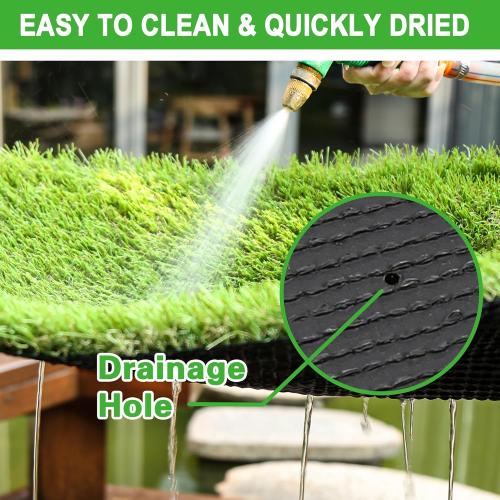 Artificial Grass Turf for Dogs 3 ft x 5 ft,1.38 inch Fake Grass Pee Pad for Puppy Potty Training，Faux pet Grass Rug for Indoor/Outdoor Patio,Dogs Wee Wee Pad,Turf Grass Mat for Dogs Potty