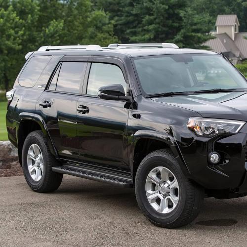 Rain Guards Fit for Toyota 4Runner 2010-2024, Durable Tape-on Window Deflectors, Wind Deflector Sun Guard, 2010-2024 4Runner Rain Guard, Black 4 pcs