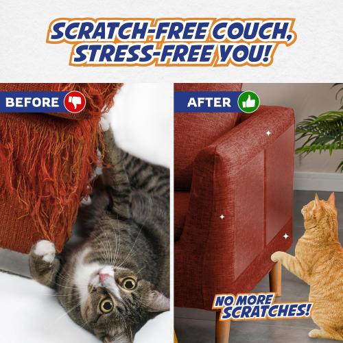 Panther Armor Cat Scratch Furniture Protector, 24 Double-Sided Tape Sheets