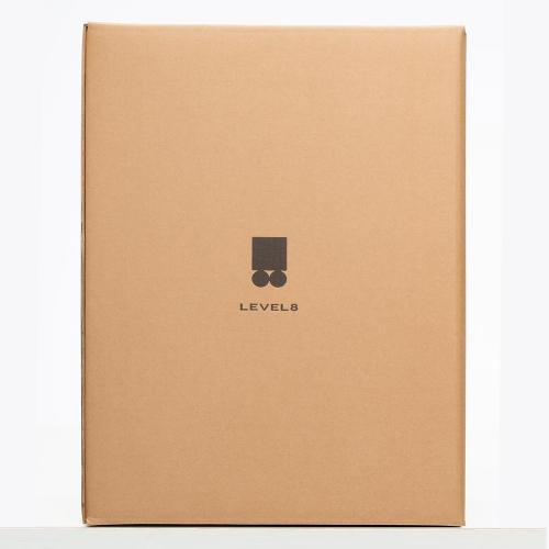 LEVEL8 Carry On Luggage with Compartment, 20 Inch Lightweight Hard Shell Rolling Suitcase with Wheels Airline Approved with Front Pocket, Double Tsa Locks, Grey