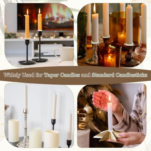 20PCS Rubber Candle Grippers, Grips Inserts for Taper Candles Holder Rubber Rings for Upright