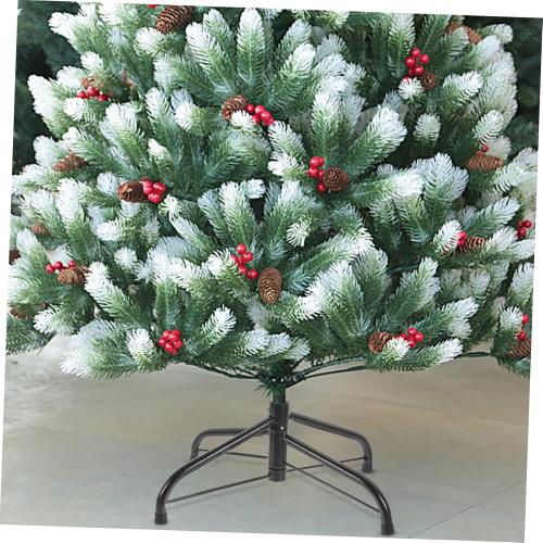 35cm Artificial Christmas Tree Stand Holder Base Sturdy Metal Construction for Storage Blackish Green