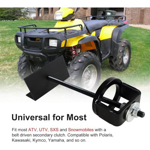 Clutch Compression Tool Universal for ATV UTV Snowmobile, Compatible with Polaris Kawasaki Kymco Yamaha, Primary/Secondary Clutch Compression Tool