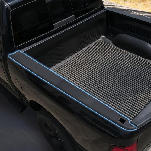 KEWISAUTO Bed Side Rail Cap Cover W/Stake Holes for 2009-2018 Dodge Ram 1500 with 5'7 Bed, Black Truck Right & Left Side Bed Rail Protector for 2009-2018 Dodge Ram 1500 Accessories