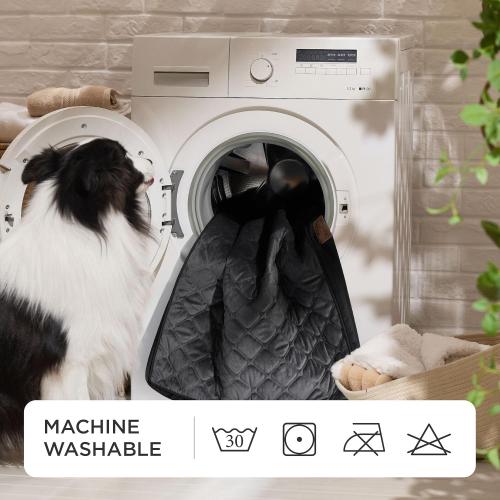 Bedsure Orthopedic Dog Bed for Extra Large Dogs and Crate - Thick Memory Foam Pet Mattress with Removable Washable Cover and Egg Crate Foam, Suitable for Pet Up to 100 lbs, , Black