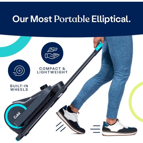 Cubii GO Aqua - Compact Whisper Quiet Under Desk Elliptical with LCD Monitor, Adjustable Resistance, Portable Design with Telescopic Handle & Wheels - missing screw