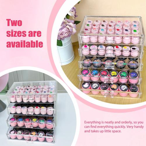 5 Tier Nail Art Decoration Storage Box，Acrylic Make Up&Jewelry Organizer with Drawers, Cosmetic Storage for Dresser Countertop and Bathroom，Transparent Acrylic Nail Art Jewelry Accessories