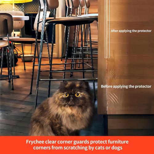 Clear Self-Adhesive Wall Corner Protectors-2 PCS of Corner Guards & Edge Protector for Baby，Furniture，Door，Tables，Cover Sharp Furniture，Easy to Install(3cmx100cm/1.18inx39.4in)