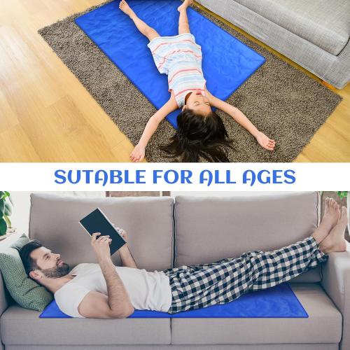 Drydiet Cooling Pad Mat for Bed,Gel,Plain,60 X 20 Inch,Blue