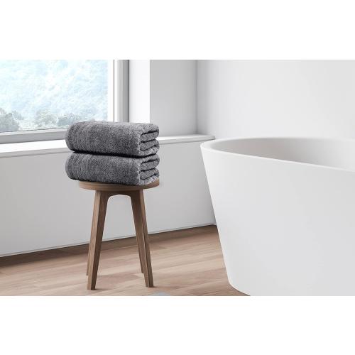 Tens Towels 4 Piece Extra Large Bath Towels 30 x 60 Inches, Dark Grey | 100% Cotton, Larger & Lighter Weight, Quicker to Dry, Super Soft and Absorbent, Perfect for Bathroom