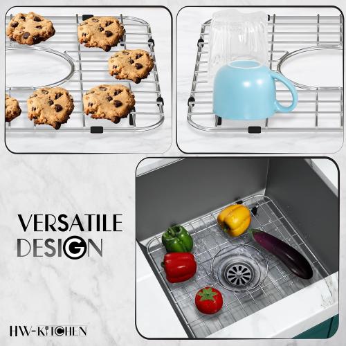 28 x 15 Sink Protector - Stainless Steel Rack - Drying Rack - Kitchen Sink Protector - Farm Sink Rack