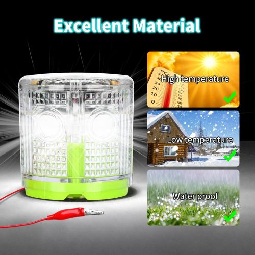 Electric Fence Indicator Light, Briidea Solar Fence Alarm with Light Transmission to 1/2 Mile, Ensure The Normal Operation of The Electronic Fence to Prevent The Invasion of Wild Animals