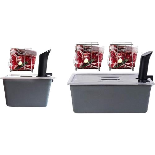 12   26 QT Insulated Sous Vide Container Sets Combo - Sous Vide Accessories (Container/Insulator/Racks)
