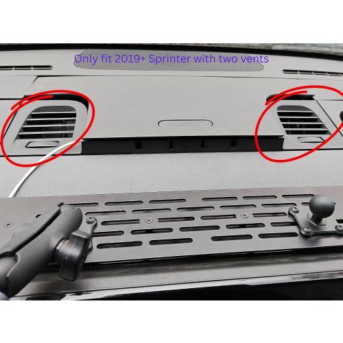 White Top Adventures Sprinter Dash Cable Organizer 2019  – Compatible with Mercedes-Benz VS30, Airstream, Winnebago, Jayco, Storyteller Overland – Cord Holder for Dash Charging Cabinet