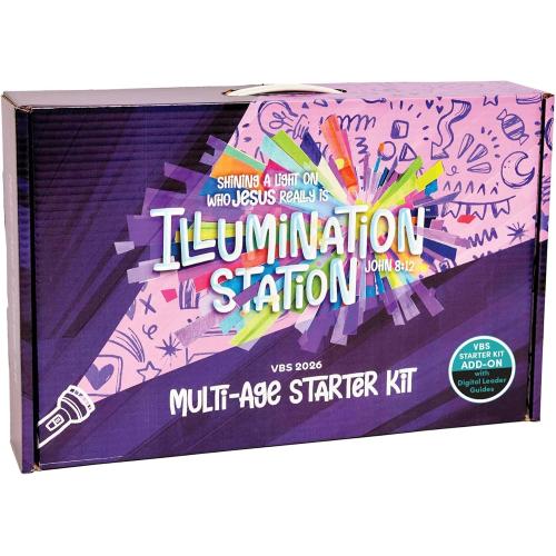 Lifeway Kids VBS 2026 Illumination Station Multi-Age Starter Kit with Digital Leader Guides Add-on