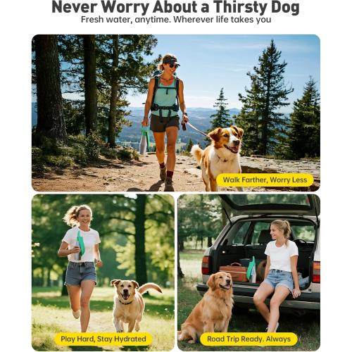 Stainless Steel Dog Water Bottle - 27 oz