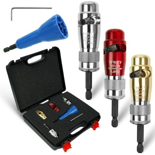 Wire Stripper for Drill, Wire Twister Tool for Drill, 14-12-10-8-6 Gauge drill wire stripper, wire twister, 6 In 1 Professional Electrician Wire Nut Twister for drill Stripping and Twisting Tool, 6pcs