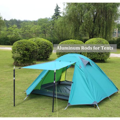 HIKEMAN Tent Poles Camping Poles for Tarp Awning Canopy Porch Sun Sails Tarpaulin Headroom Aluminium Adjustable Telescoping