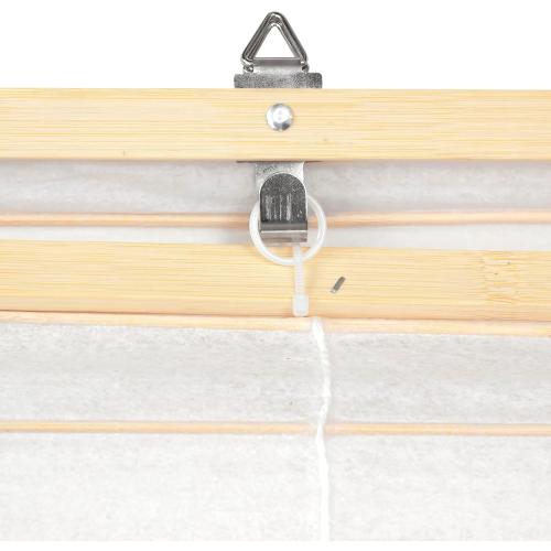 Red Lantern Rice Paper Cordless Window Shade Blinds - White - 36 Wide