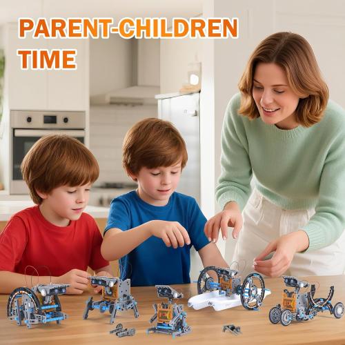 12-in-1 Solar Robot Kit for Kids Age 8-12, STEM Educational Solar Power Robotic Toys Gifts for Kids, DIY Science Building Experiments Kit Christmas Birthday Gifts for Boys Girls Age 8 9 10 11 12