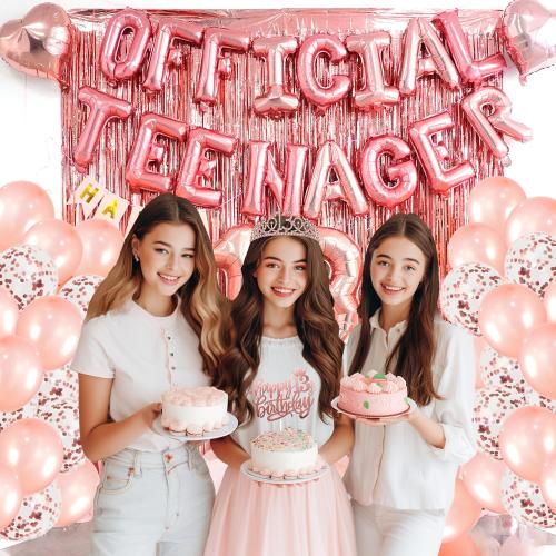 YGSEPCC 13th Birthday Decorations for Girls, Official Teenager Party Decor