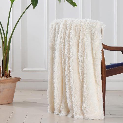 COLOR GREY ❗❗Tuddrom Decorative Extra Soft Fuzzy Faux Fur Throw Blanket 50 x 60,Solid Reversible Long Hair Shaggy Blanket,Fluffy Cozy Plush Comfy Microfiber Fleece Blankets for Couch Sofa Bedroom,