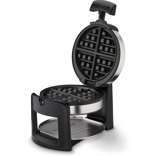 Cuisinart Round Flip Belgian Waffle Maker, 1 thick Belgian-style Waffle, WAF-F30NAS