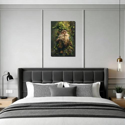 St Patricks Day Canvas Print Wall Art 8x12, St patrick’s Pictures for Living Room Wall Decor, Framed Rustic Clover Poster for Bedroom Office, Green Canvas Artwork for Home Decoration