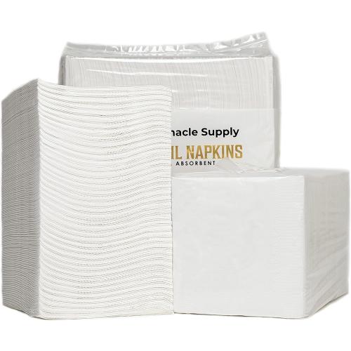 500 Pack Cocktail Napkins Paper - Quality 3-Ply White Beverage Napkins - Restaurant, Event, Bar Napkins - Perfect Size Dessert Napkins - Party Napkins Bulk - Elegant Wedding Napkins Disposable