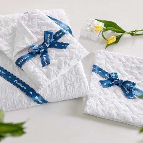 Bedsure Quilts King Size - Lightweight Bedspreads King Size with Basket Weave Pattern, Soft Quilt Bedding Set, White Comforter Set Coverlet for All Seasons with 2 Pillow Shams (106 x 96)