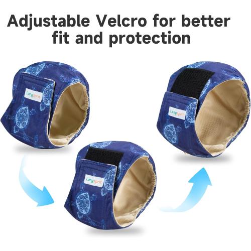 Male Dogs Diapers Belly Bands(4Pack), Washable Reusable Male Boy Doggy Wraps Panties for Doggie Puppy Pooping Potty Training Incontinence Marking Pañal para Perro X-Large