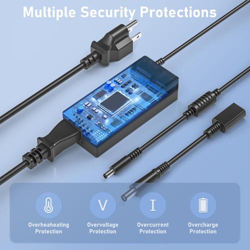 90W AC Adapter for Dell OptiPlex Micro 9020 7010 7020 7040 7050 7060 7070 7080 5050 5060 5070 5080 5090 3040 3046 3050 3070 3080 3090 MFF Business Desktop,Power Supply Cord for Optiplex Micro PC