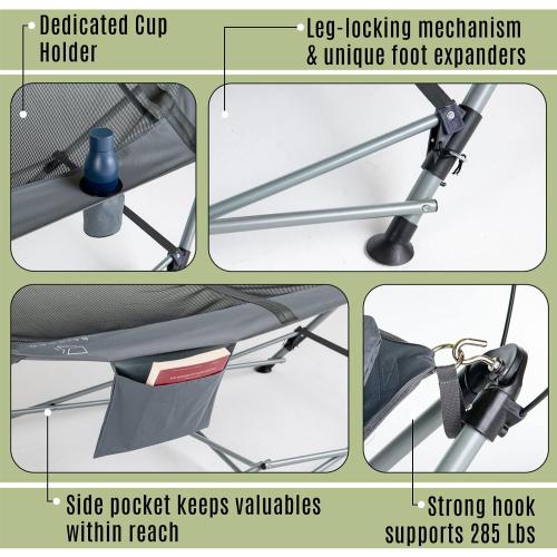 Lucania Portable Hammock with Stand and Canopy - Foldable Freestanding Heavy Duty Hammock for Indoor, Outdoor, Camping, Patio & Backyard (290 lbs Capacity)