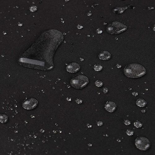 Phantoscope Pack of 2 Outdoor Waterproof Solid Throw Decorative Pillow Cover Decorative Square Outdoor Pillows Cushion Case Patio Pillows for Couch Tent Sunbrella (18''x18'', Black)