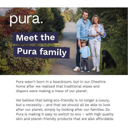 Pura Size 5 Eco-Friendly Diapers (24-35 lbs) Totally Chlorine Free (TCF) Hypoallergenic, Soft Organic Cotton, up to 12 Hours Leak Protection, Allergy UK, 3 Packs of 20 (60 Count)