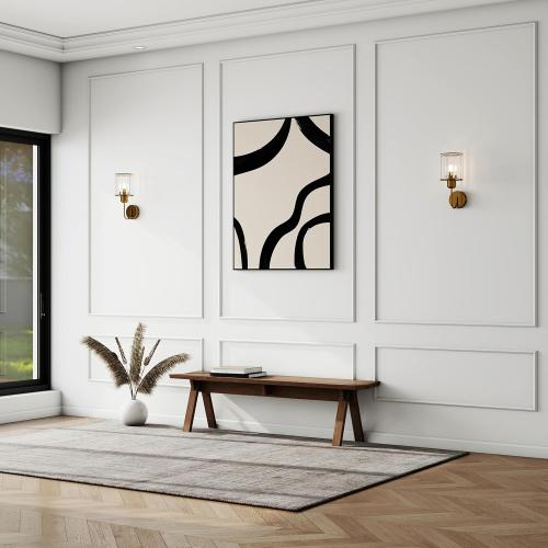 Pangda Peel and Stick Wall Molding Kit, 3D Premade Accent Molding Wainscoting Panel for Interior Wall Moulding Decor, Ready to Assemble Wainscoting Accent Panel(3 Set,48 x 80 in)