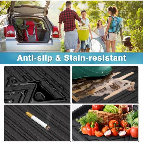 Mixsuper Custom Fit Cargo Liner for Buick Encore GX 2020-2024 2025 (Only Fits Models W/Cargo in Lower Position) All Weather Rear Trunk Liner Cargo Mat Black