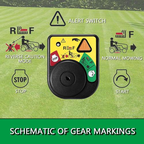 Ignition Key Switch Module Replaces Replaces MTD Cub Cadet 725-04227 925-06119 925-04227/Delta 2030-016 2030-018/Toro 112-0312/Craftsman 140403/Stens 430-220/John Deere GY20680
