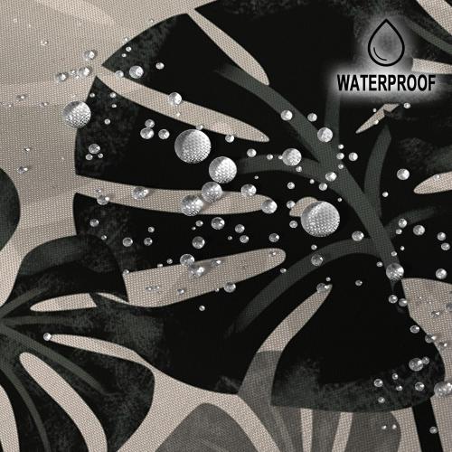 Tropical Leaves Shower Curtain Plant Theme Palm Pattern Bathroom Curtain Modern Nature Jungle Palm Leaves Shower Curtain with Hooks Waterproof Fabric Decor 72x84 Inch