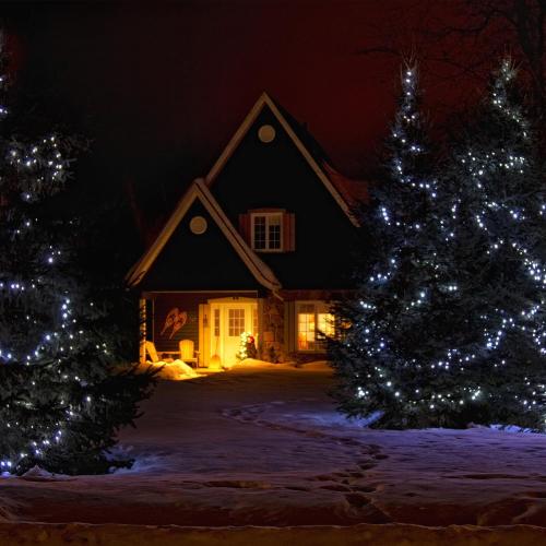 Solar String Lights for Outside, 39Ft 100 LED Solar String Lights Outdoor with 8 Modes Solar Lights for Outside Waterproof for Yard, Fence,Balcony, Party,Christmas Tree Decorations (Cold White)