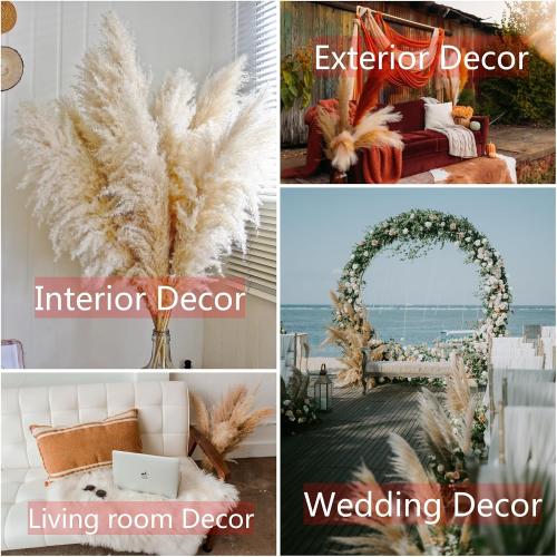 11pcs 40'' Pampas Grass Tall Decor - Pompas Floral, Tall Pampas Grass for Floor Vases, Living Room Floor, Floor Plants, Plumas para, and Grass Wall Decor