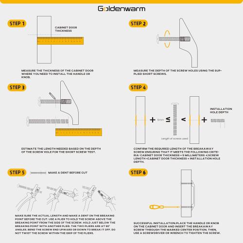 goldenwarm 10 Pack Black Cabinet Handles Matte Black Dresser Pulls 3’’ Drawer Handle Pull - LSJ22BK76 Black Kitchen Cabinet Hardware Cupboard Dresser Hardware