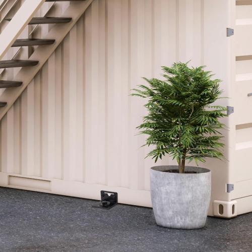 VASGOR 24” Mobile Home Anchors - Ground Anchor Screw in with Brackets and Adapter for Drill - Earth Anchors - Storage Shed and Swing Anchor Kits