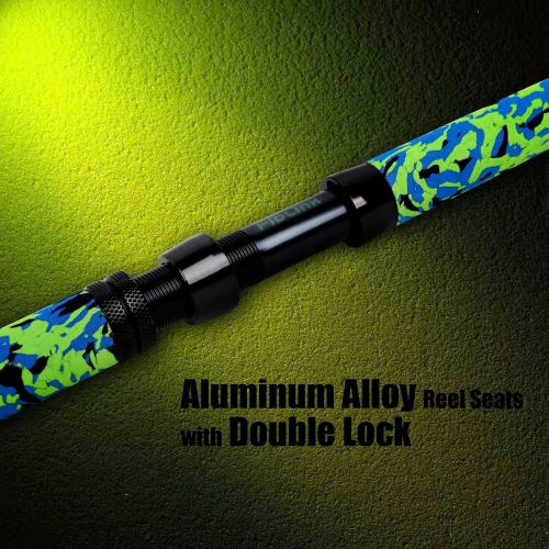 Fiblink Catfish Fishing Rods, 1 Piece/2 Piece Catfishing Pole, Medium Heavy Catfish Cat Casting Rod (7'6/8'6’/9'6”)