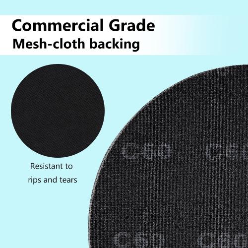 17” Sanding Screen Discs, Black Silicon Carbide Mesh Floor Sanding Screen for Wood Floors, Epoxy Maintenance, 220 Grit, 10-Pack