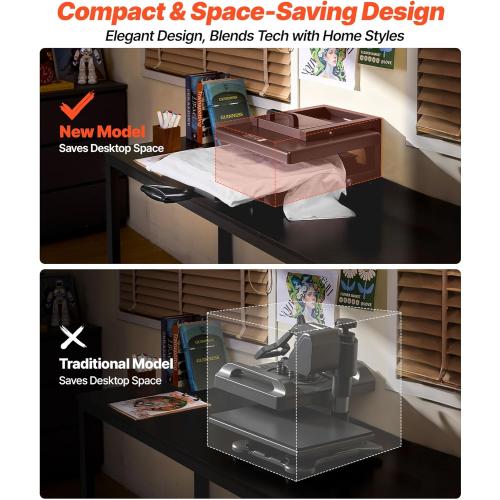 Color light blue VEVOR Hybrid Heat Press, 15 x 15 inch, 8-in-1 Multifunction, Heat Up Fast and Even, All-New Patented Design, Easy to Control, Sublimation Press Machine for T-Shirts/Mugs/Tumblers/Caps/Plates,