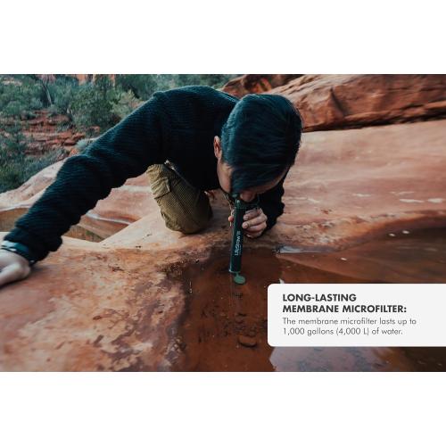LifeStraw Personal Water Filter for Hiking, Camping, Travel, and Emergency Preparedness